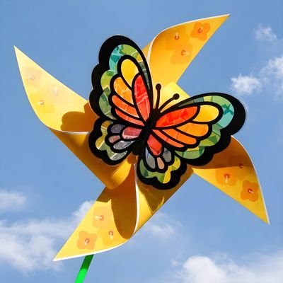 [미술샘] DIY 썬캐쳐 나비 바람개비