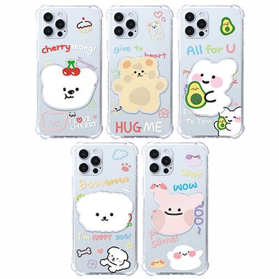 아이폰XS맥스 케이스 DC CASE 애니멀 스마트톡 투명