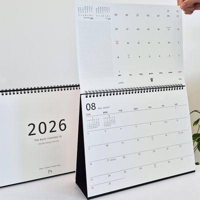 2026모뉴 대형 A4달력 칸넓은 큰 숫자 글씨 탁상달력