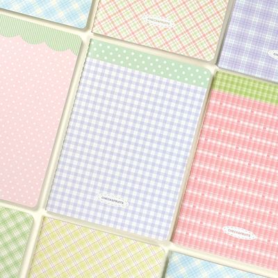 체크 앤 후르츠 스티치 노트 A5