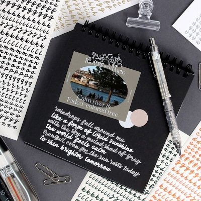 워너디스 필기체 캘리그라피 알파벳 스티커 12장 세트