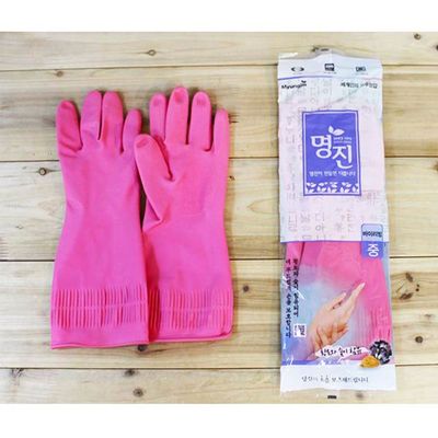명진고무장갑 바이리빙 중 핑크(W6734D4)