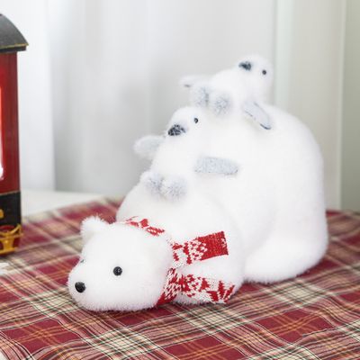 크리스마스 북극곰 인형 대형 장식 펭귄 30x21cm 소품