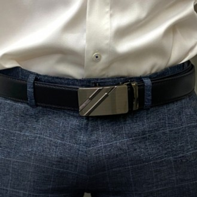 슬래쉬 버클 가죽 자동벨트