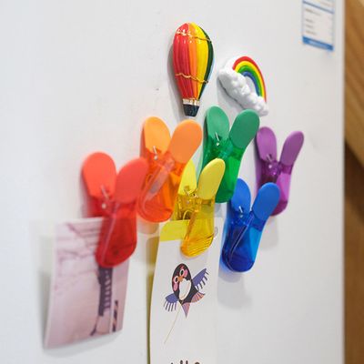 집게자석 마그네틱 집개 냉장고자석 밀봉 6PCS L448