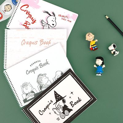 피너츠 스누피 크로키북 (4 option)