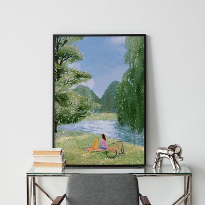 let's go on a picnic, 수빈 작가 인테리어 그림 액자