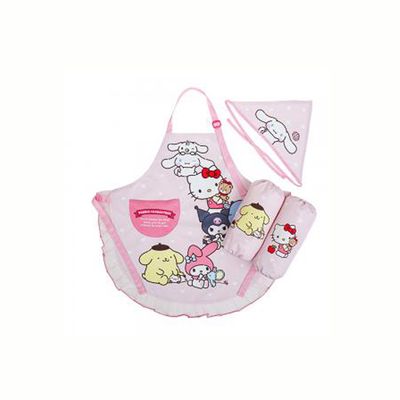 산리오 컬렉션 앞치마 토시 두건 3종세트