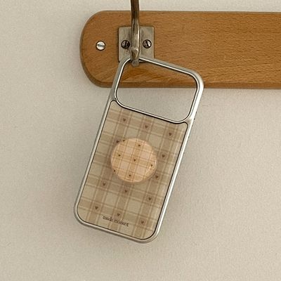 tiny heart check 디자인 [실버 맥세이프 범퍼케이스]