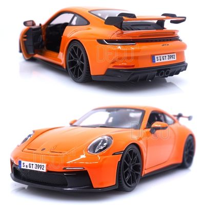 1:24 브라고 포르쉐 911 GT3 오렌지 미니카 