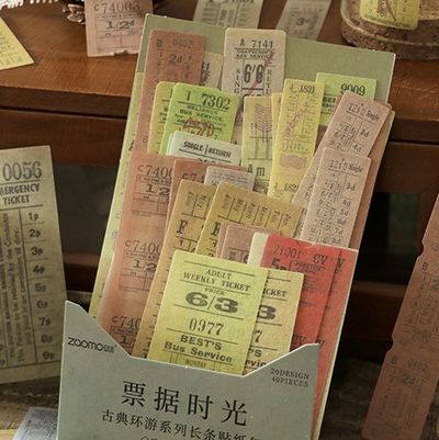 레트로 라인 스티커