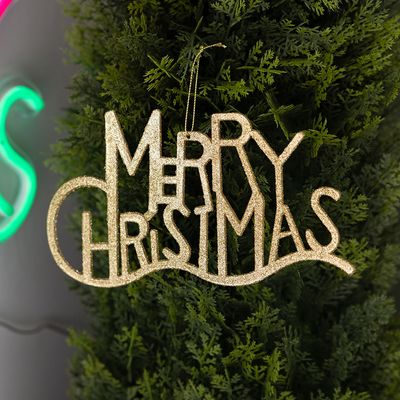 크리스마스 글자 트리 장식 웨이브 19x11cm 소품 용품