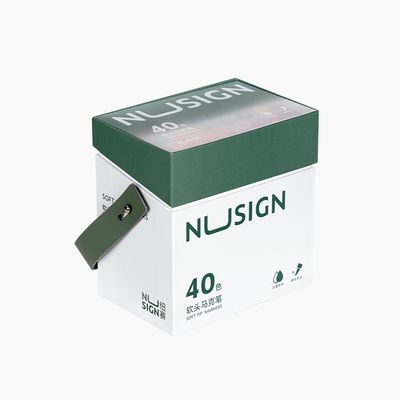 누사인 둥근 스케치 브러쉬 트윈 마카펜 40색 세트
