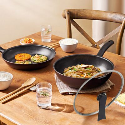 해피콜 스텔라 IH 후라이팬 3종세트(28+28궁+28뚜껑)