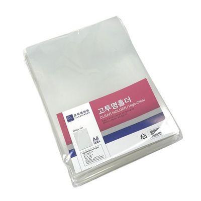 문화 고투명 L홀더 FP833-7S1 100매입 A4 파일