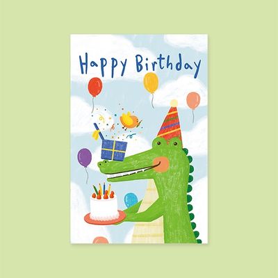 생일카드 YA2304 - HAPPY BIRTHDAY 캘리그라피 카드