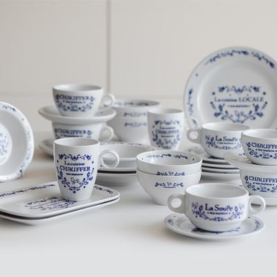 마메종 블루로즈 4인 식기세트 20p