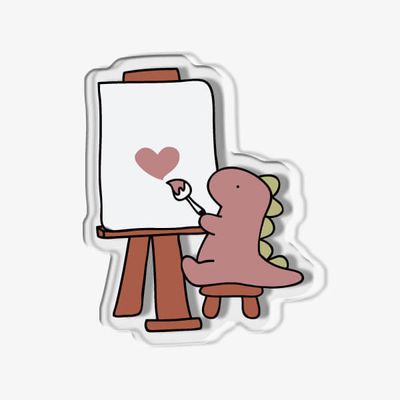 그려용 하트 아크릴 스마트톡