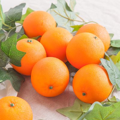 오렌지 모형 과일 (2PCS) 빵 채소 모조 인조 가짜
