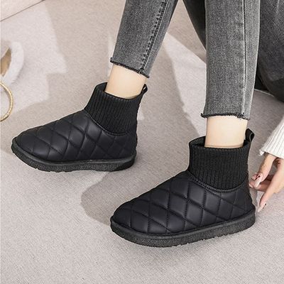 이지베베라 점퍼 뜨개탑 삭스 부츠(WFJUDMM)