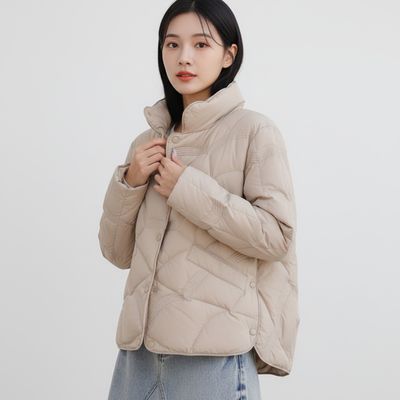 오리털 100% 덕다운 여성 경량 패딩 가을 겨울