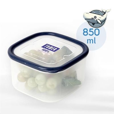 투명 밀폐 보관용기 850ml 소형 정사각(WFHAP6Z)