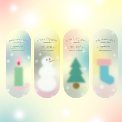 [프롬디얼리던] 라벨 윈터 글로우 북마크