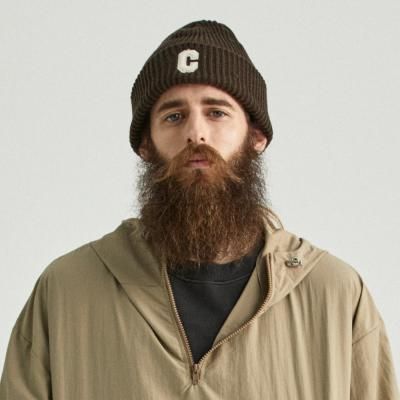 CB 로고 비니 (카키)