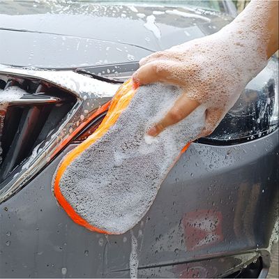 세차 스폰지 고급세차 스펀지 세차용품 오렌지 A638