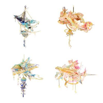 3D메탈퍼즐 풍경_윈드차임 4종 모형 만들기