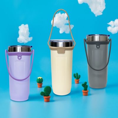 [쿠팸]실리콘핸들 스테인리스 텀블러710ml 3color C6