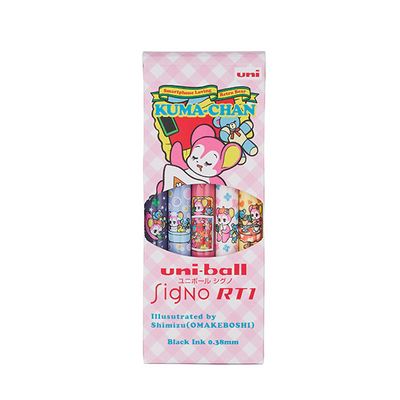 (한정판) 유니볼시그노 노크식 X 쇼와쿠마짱 세트