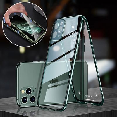 아이폰13 PROMAX 카메라보호 마그네틱 강화유리케이스