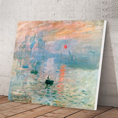 모네 - 인상 : 해돋이, 캔버스 액자 
