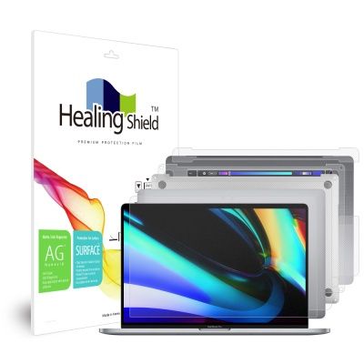 맥북프로16 지문방지 액정보호필름1매 외부3종 세트