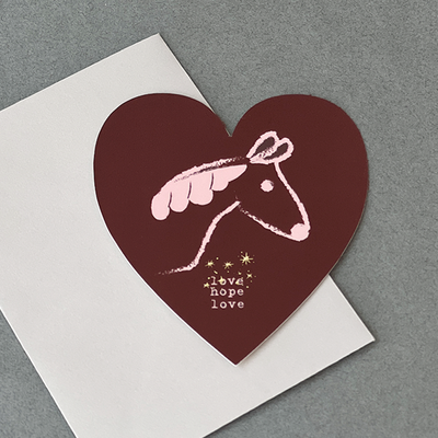 오호리 2026 에디션 하트 카드 | Love. Hope. Love