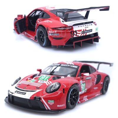 1:24 포르쉐 911 RSR 레드 레이싱카 미니카