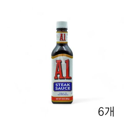 WL A1 스테이크 소스 283g X 6개 에이원 고기소스 바베큐양념 소고기소스 쇠고기소스(WFLQPNX)