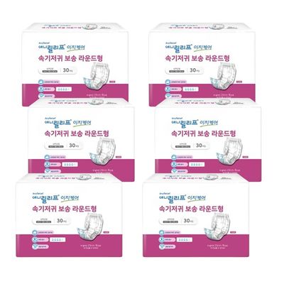 [성인기저귀]애니릴리프 속기저귀 라운드형(30P) 6팩
