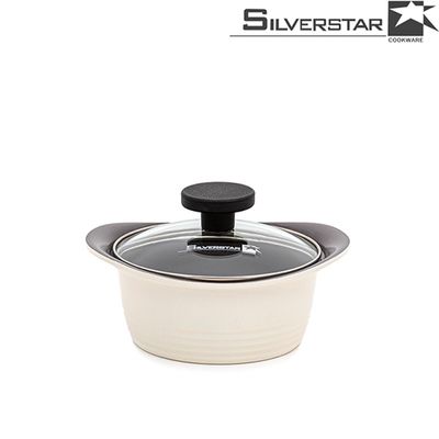 실버스타 오브니 세라믹코팅 주물냄비 양수16cm