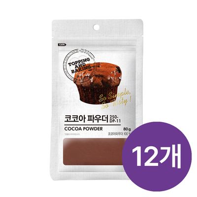큐원 홈베이킹 코코아파우더 80g X 12개