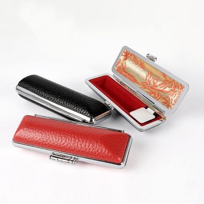 GF 가죽 인주내장 도장 케이스(WFFMKO5)