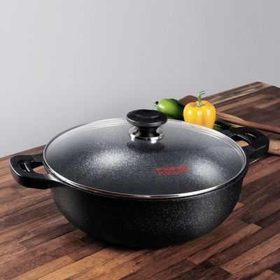 키친아트 골드 실버 웰빙팬 32cm(WBAB804)