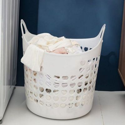 이동식 대형 빨래 바구니 세탁물 대형 빨래통 베란다 용품 타공(WFLVW15)