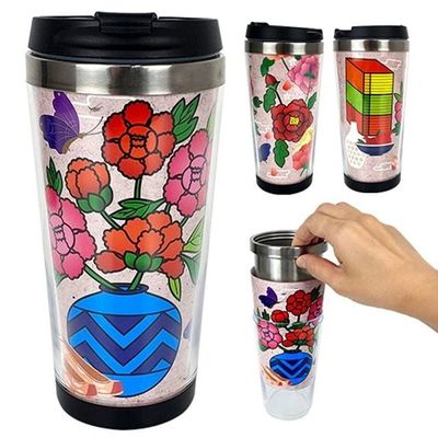 텀블러 스텐레스 만들기 민화 탬블러 컵만들기 커스텀텀 공예 꾸미기 스테인리스텀(WFPAP4R)