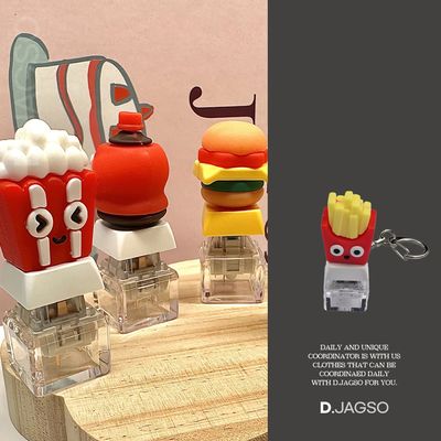 손가락 프레스 스트레스 해소 food  키캡 키링