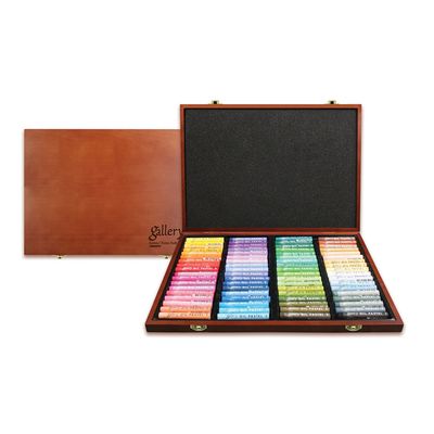 문교 소프트 오일파스텔 72색 우드케이스