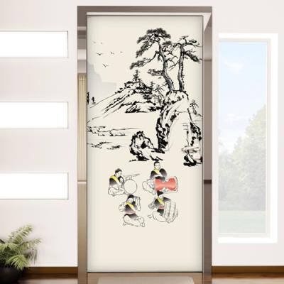 io398-사물놀이_현관문방문시트지