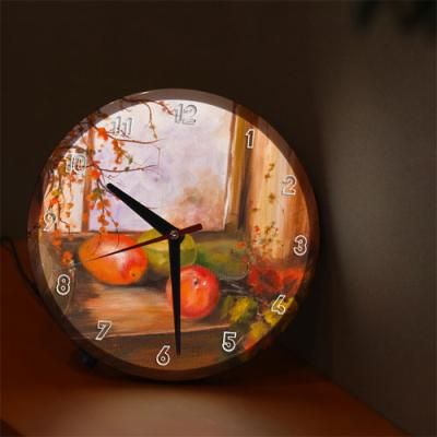 nf847-LED시계액자25R_창가의정물화