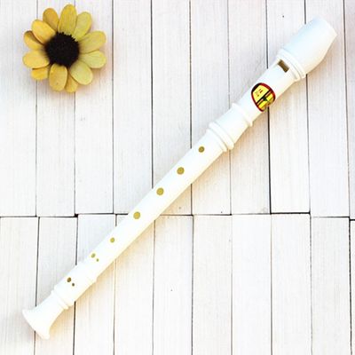 화이트 피리 리코더 일체형 악기 토이 장난감 M003